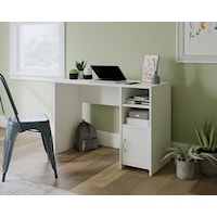Transitional Computer Desk with Adjustable Shelf