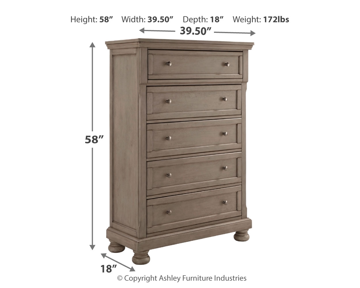 Five Drawer Chest