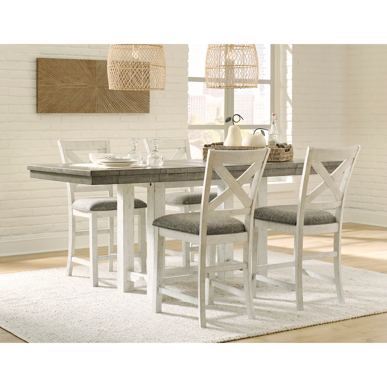 Benchcraft Brewgan Counter Height Dining Table