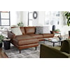 Best Home Furnishings Trafton Leather Chaise Sofa w/ USB Port & Wood Feet