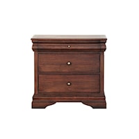 Transitional 3-Drawer Nightstand with Cedar-Lined Drawers