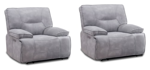 Casual Sky Power Zero Gravity Recliner with Power Headrest (Set of 2)