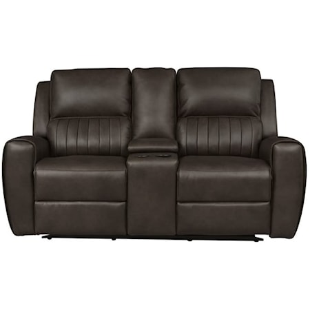 Power Reclining Loveseat with Console