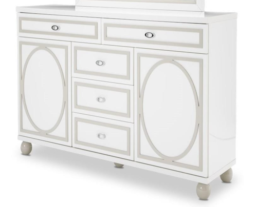 Contemporary Dresser with Velvet Lined Drawers