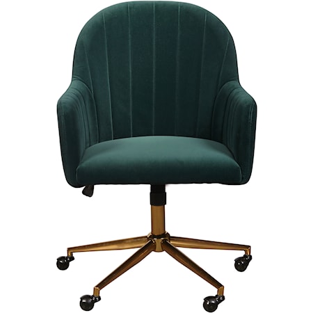 Emerald Channeled Back Office Chair