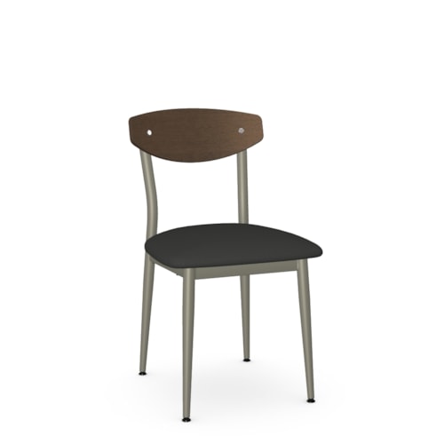 Contemporary Dining Side Chair with Upholstered Seat
