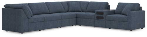 7-Piece Sectional with Audio Console