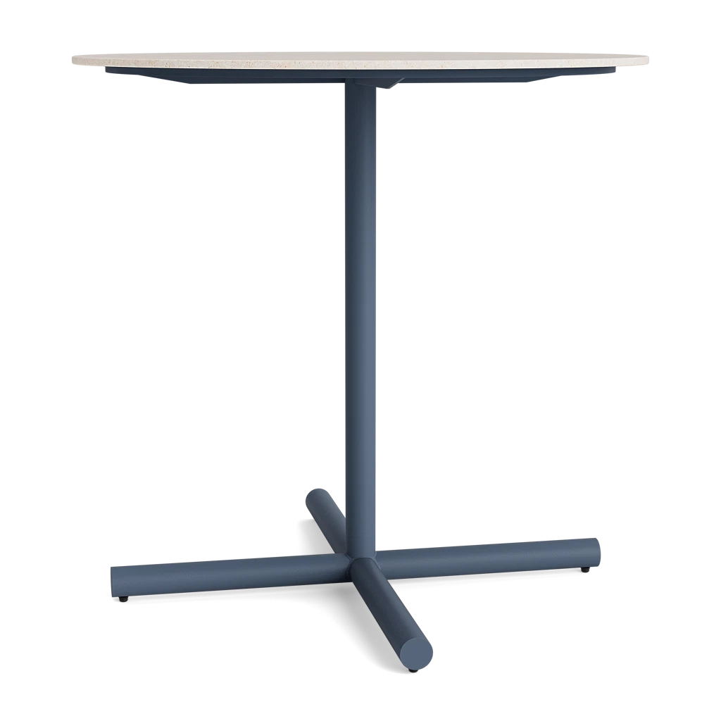 36" Round Stone-Top Pedestal Counter Table