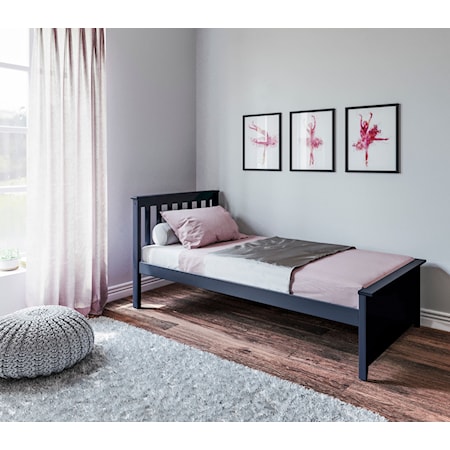 Youth Twin Single Bed in Blue
