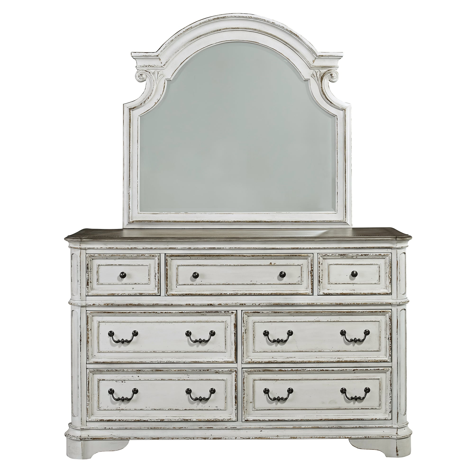 7-Drawer Dresser &amp; Mirror Set