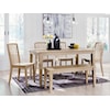 Michael Alan Select Gleanville 6-Piece Dining Set with Bench