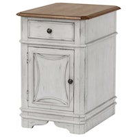 Rustic 18" Chairside Table with 1 Drawer