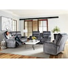 Bravo Furniture Ryson Power Rocking Reclining Console Love w/ PWHR