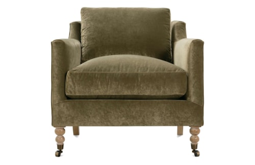 Transitional Accent Chair with Cloud Cushion