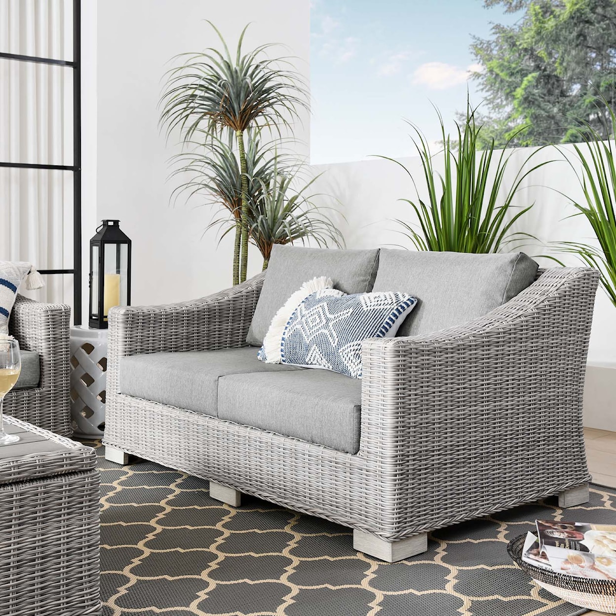 Modway Conway Outdoor Loveseat