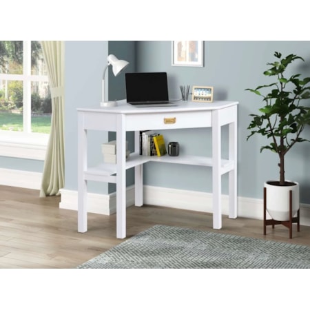 White Corner Desk