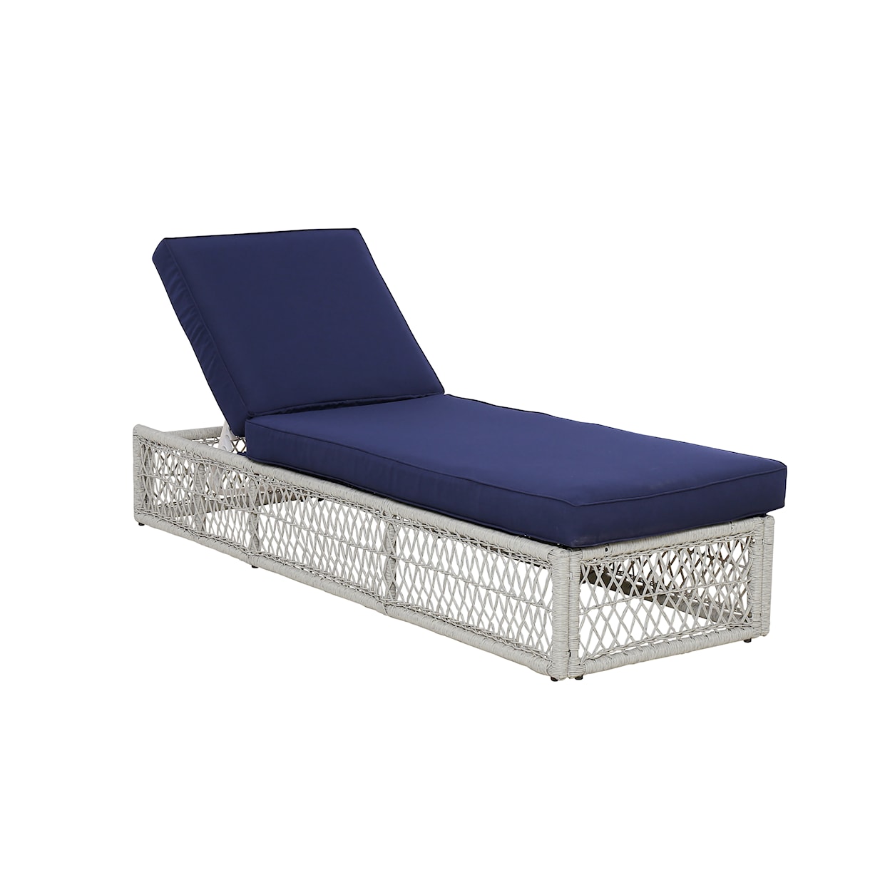 Accentrics Home Outdoor Simple Weave Chaise Lounge