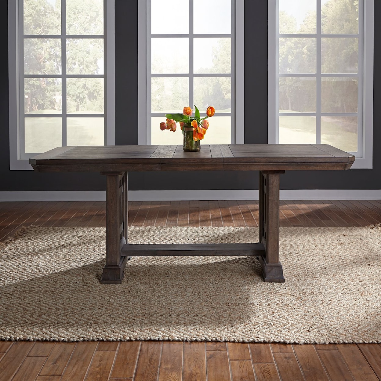 Liberty Furniture Artisan Prairie Trestle Table