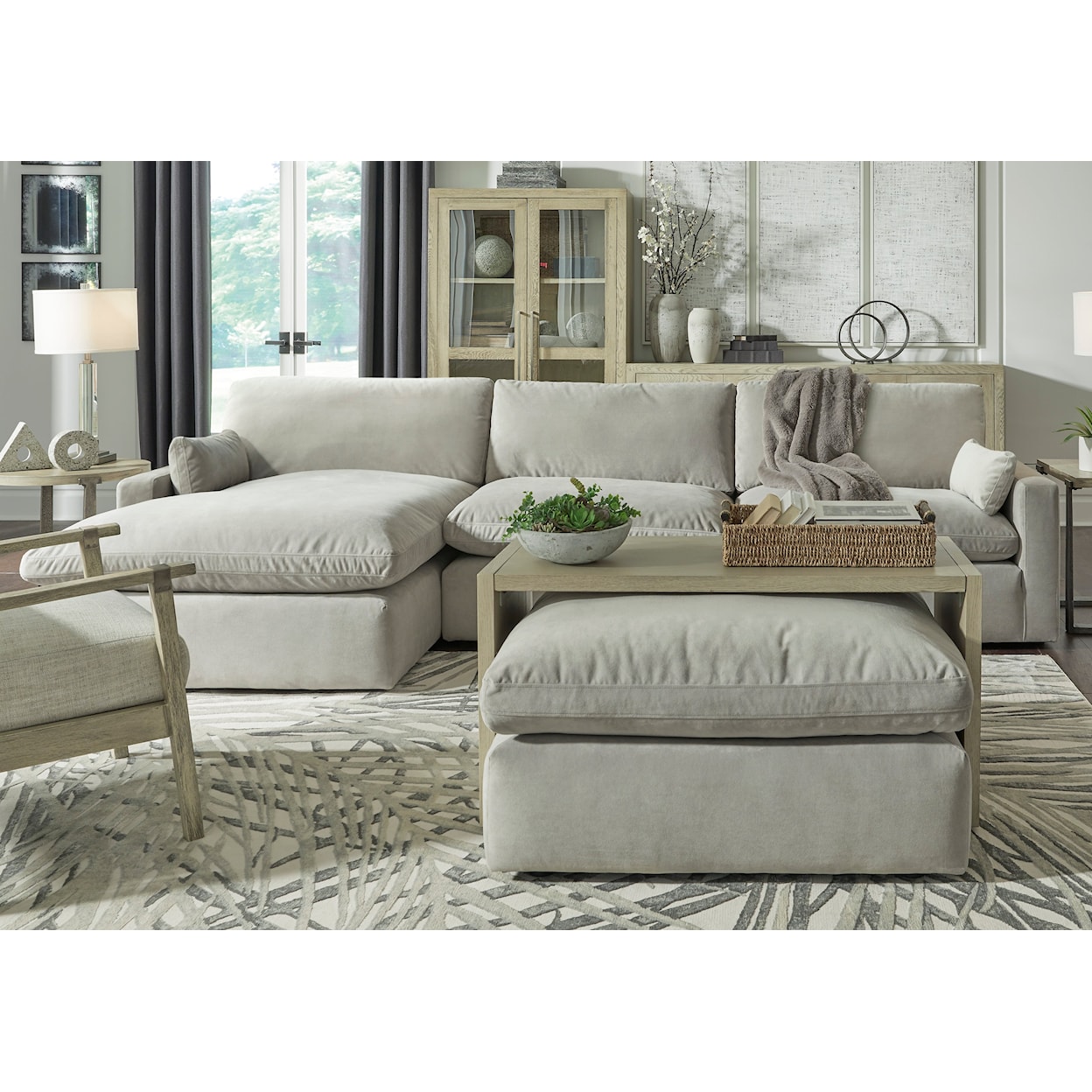 Signature Design by Ashley Furniture Sophie 3-Piece Sectional with Chaise