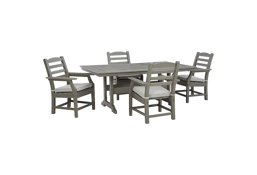 Visola 5-Piece Rectangular Table Set by Signature Design by Ashley at VanDrie Home Furnishings
