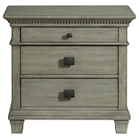 Transitional Nightstand with USB Port