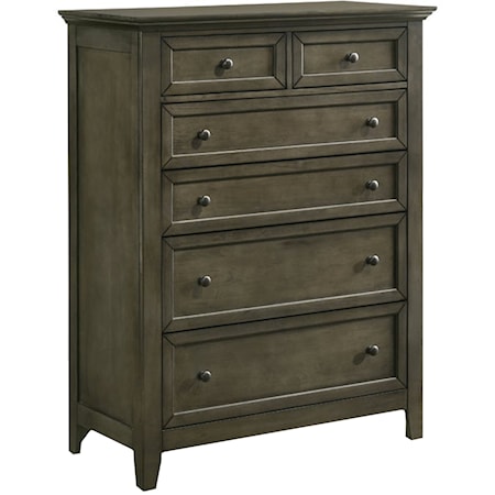Contemporary 6-Drawer Standard Chest