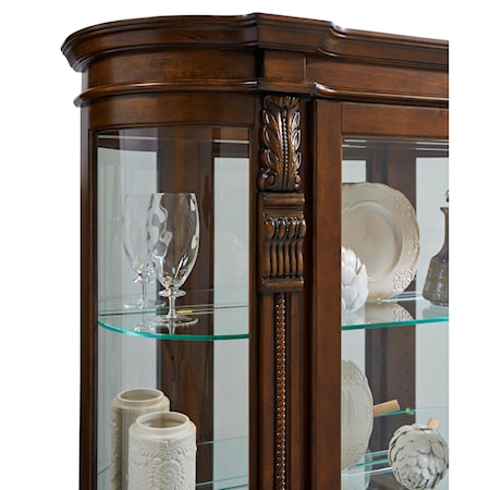 Living Room End Curio Cabinet