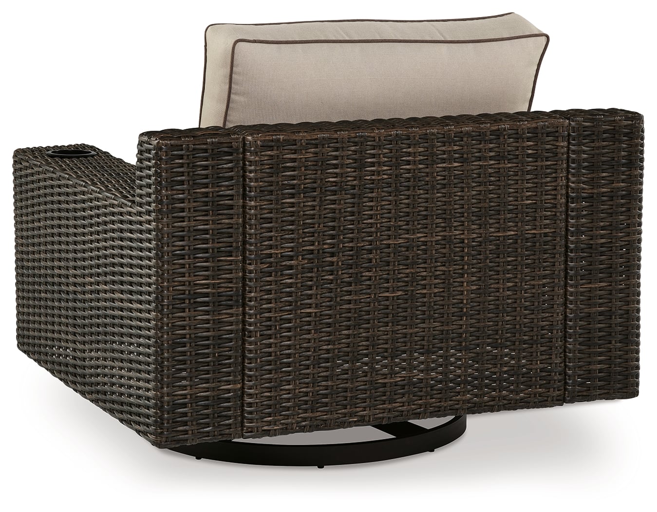 Outdoor Swivel Lounge With Cushion