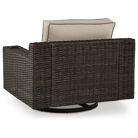 Outdoor Swivel Lounge With Cushion