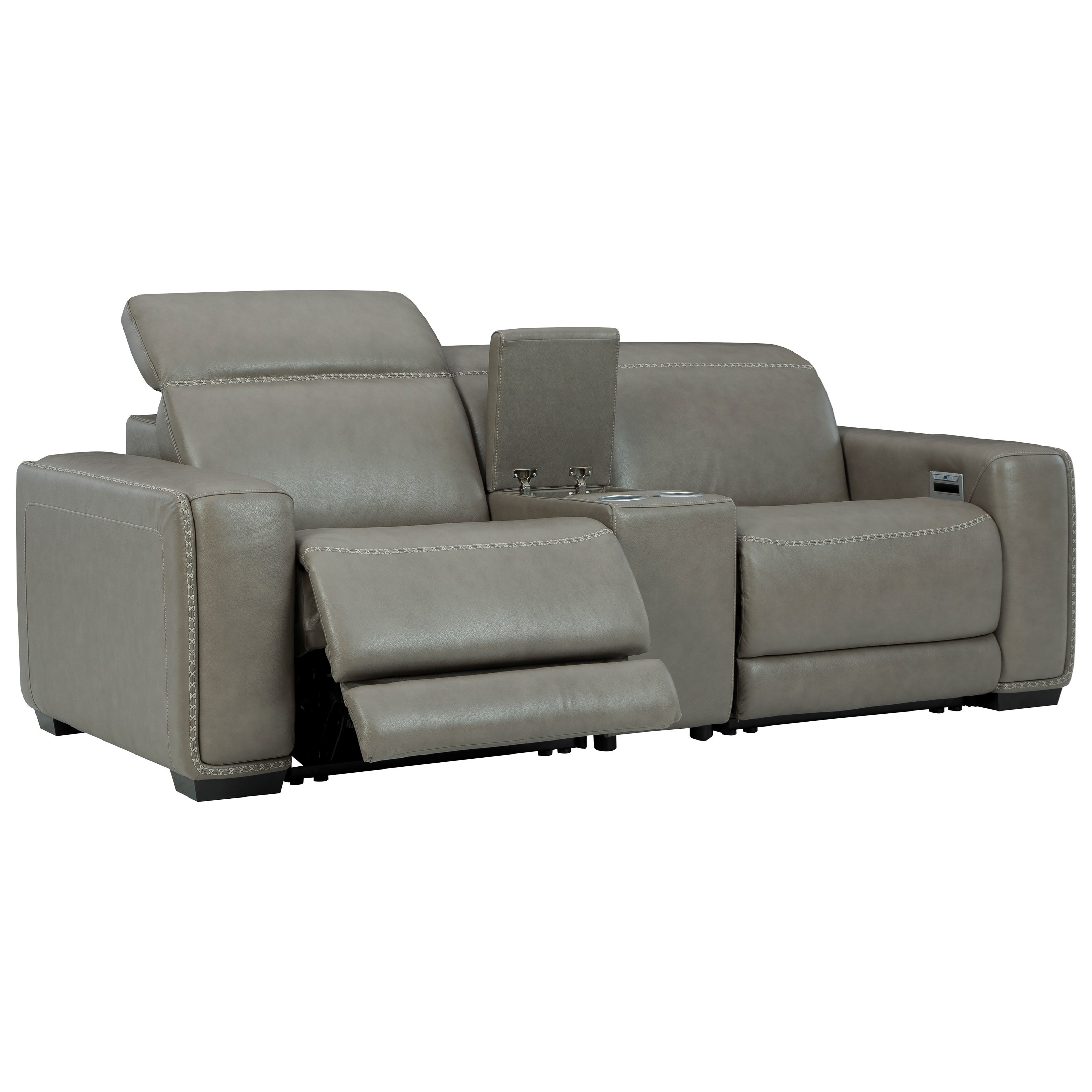 Signature Design by Ashley Correze Power Reclining Loveseat w/ Console