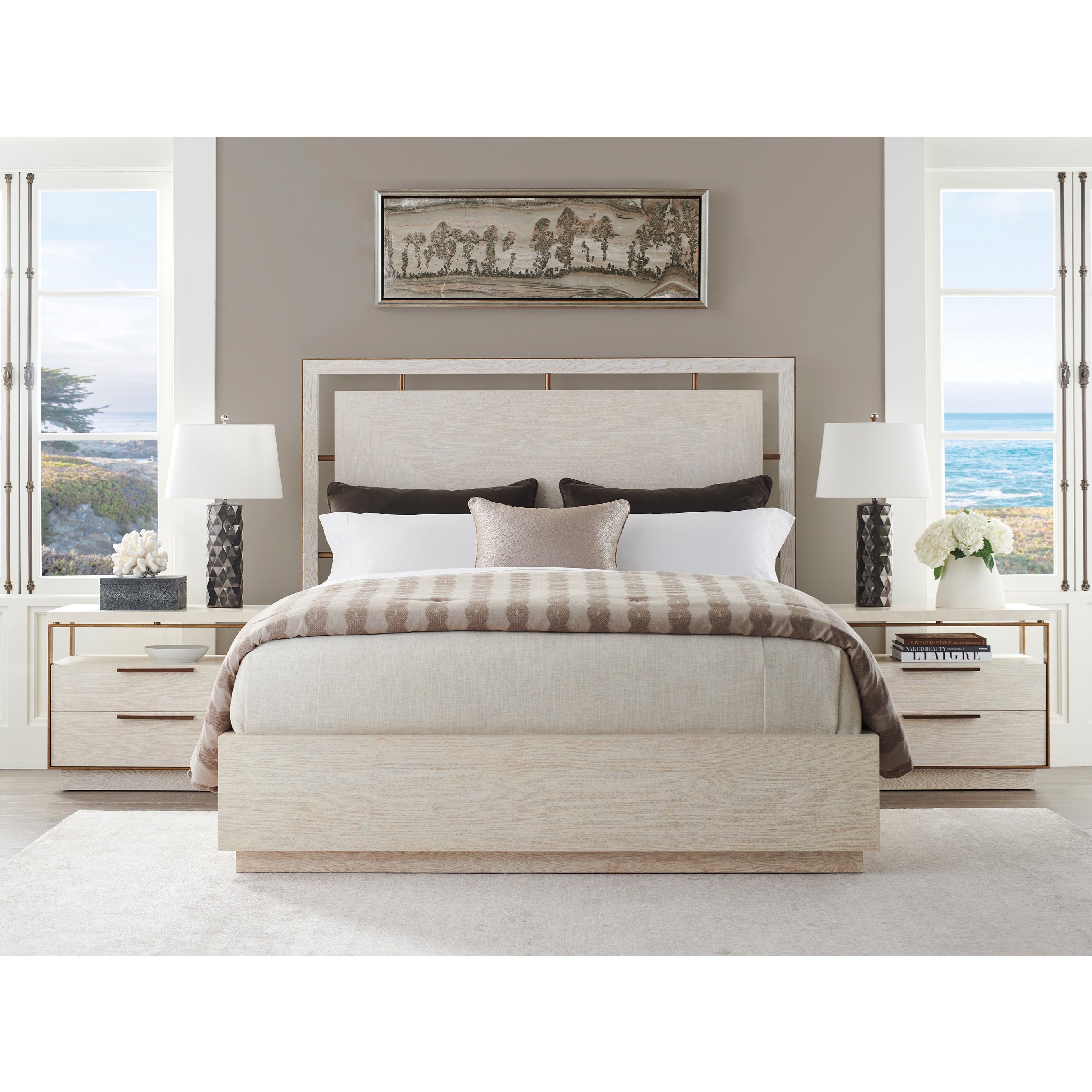 Barclay Butera Carmel Post Ranch Panel Bed 6/6 King