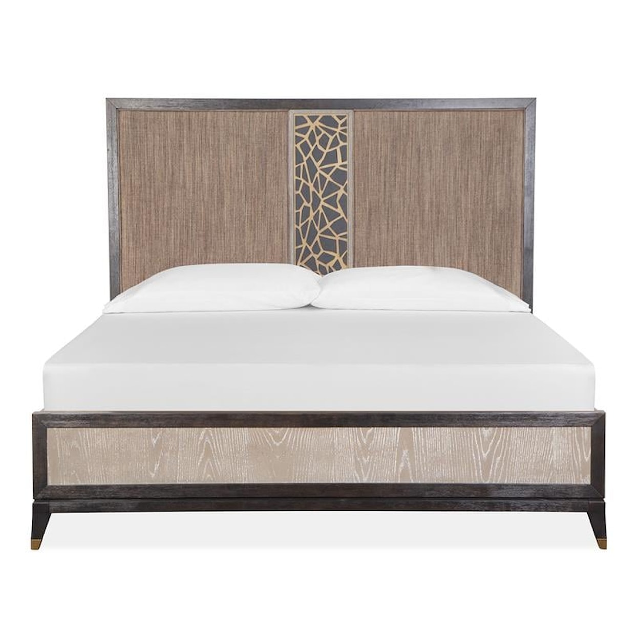 Magnussen Home Ryker Bedroom Fretwork Headboard Queen Panel Bed