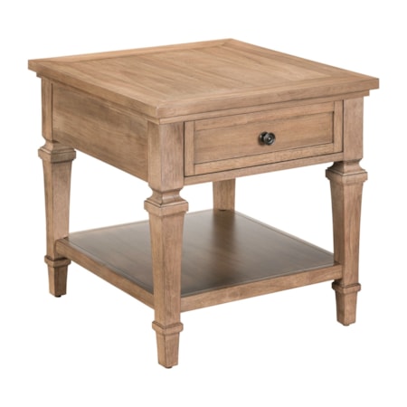 Single Drawer End Table