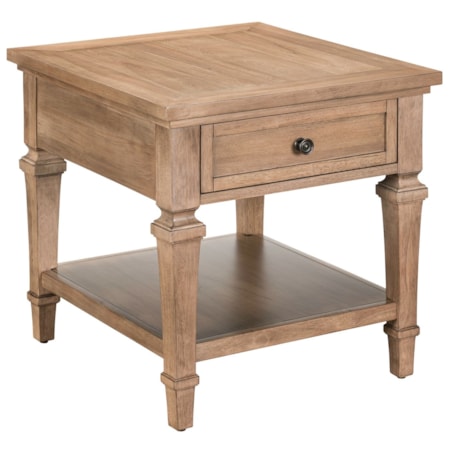 Single Drawer End Table