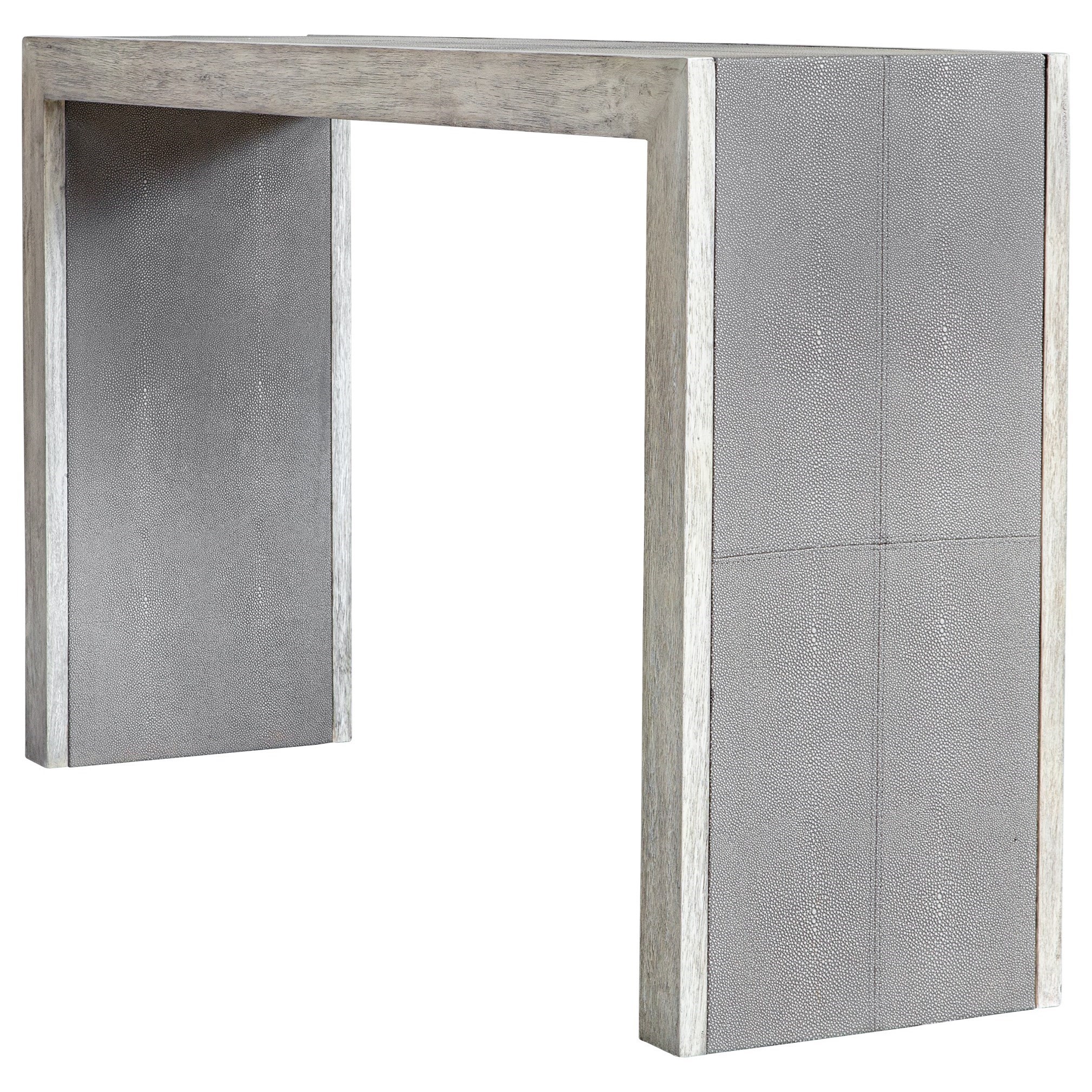 Aerina Aged Gray Console Table