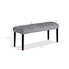 CM Pascal Upholstered Dining Bench withTufting