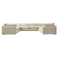 8-Piece U-Shape Modular Sectional