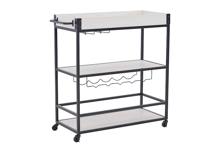 Bayflynn Bar Cart by Signature Design by Ashley at Furniture and ApplianceMart