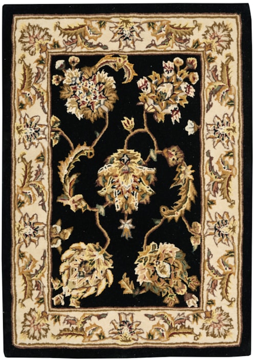 2' x 3' Black Rectangle Rug