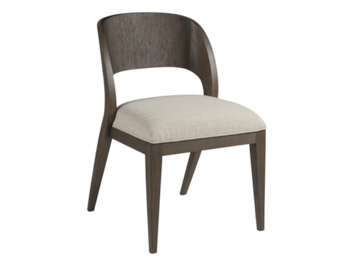 Contemporary Dining Side Chair with Open Back