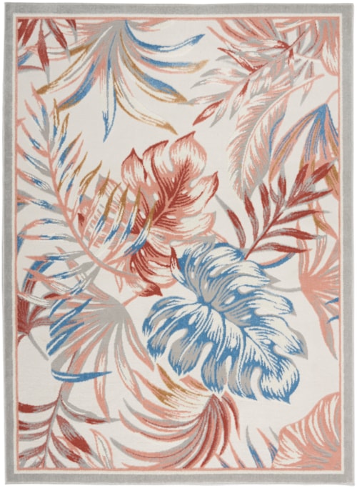 5'3" x 7'3" Multicolor Rectangle Rug