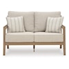 Signature Design Hallow Creek Outdoor Loveseat with Cushion