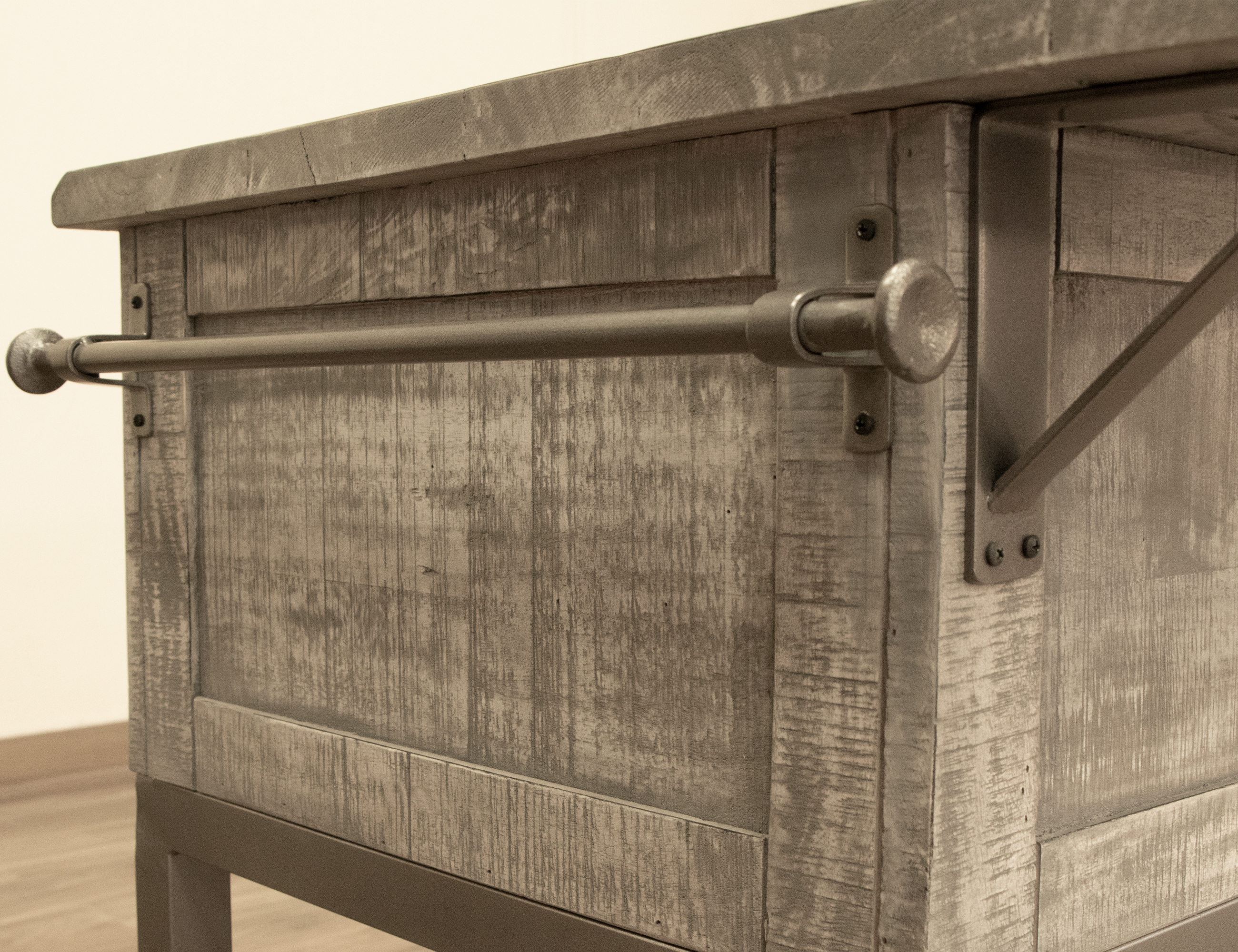 International Furniture Direct Mita IFD2411KSL Rustic TwoTone Kitchen