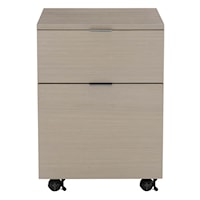 Contemporary 2-Drawer Castered File Cabinet