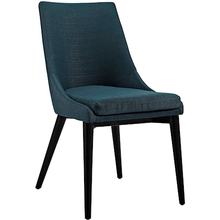 Viscount Contemporary Upholstered Dining Side Chair - Azure