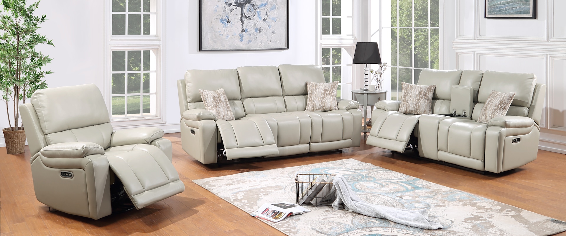 Casual Power Reclining Living Room Set-CRM