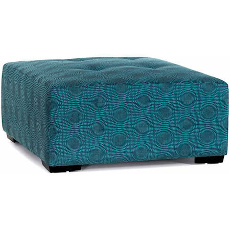 Square Ottoman with Tufting