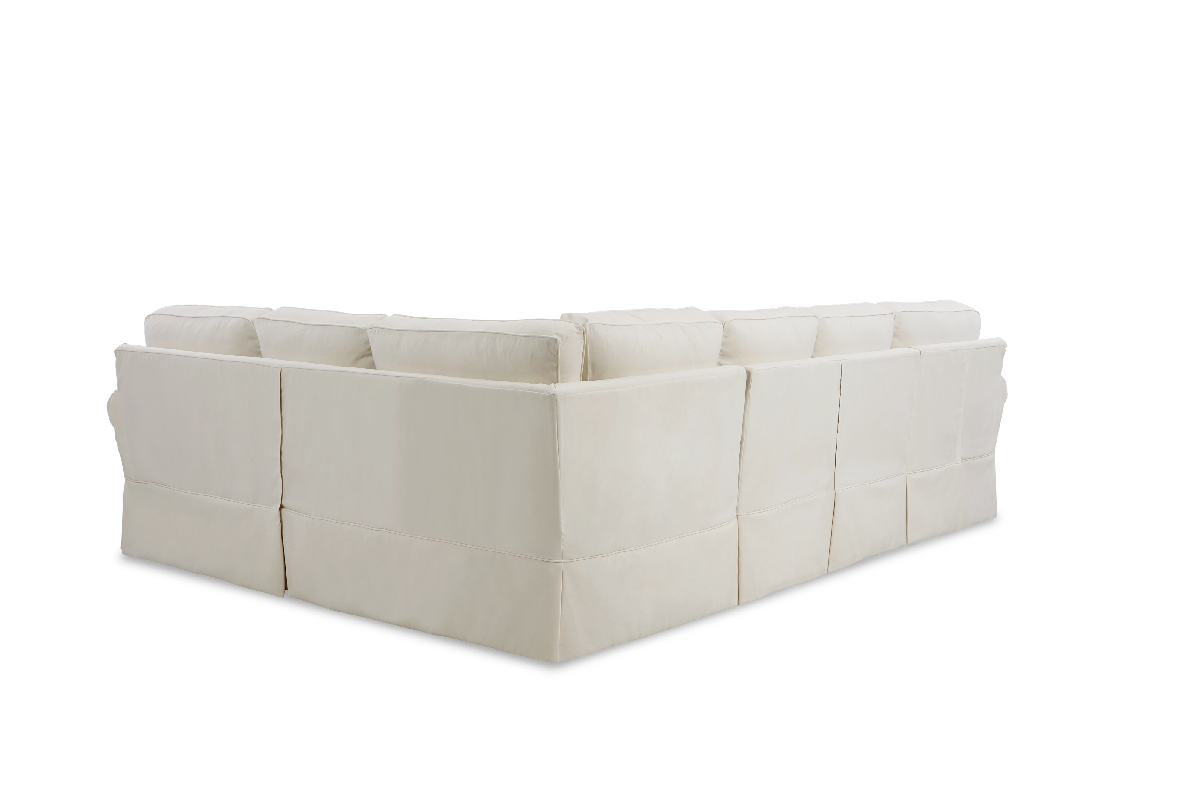 3-Pc Slipcover Sectional Sofa w/ LAF Chaise