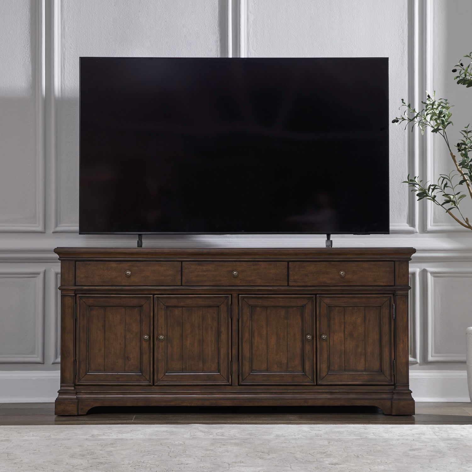 Liberty Furniture Arden Road 74" TV Console with Wire Management