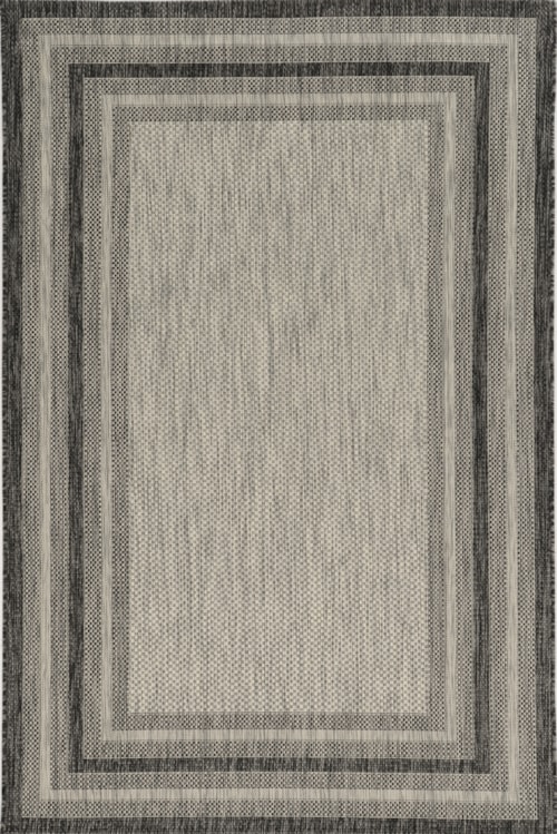 7'10" Round Grey Cape Cod Rug